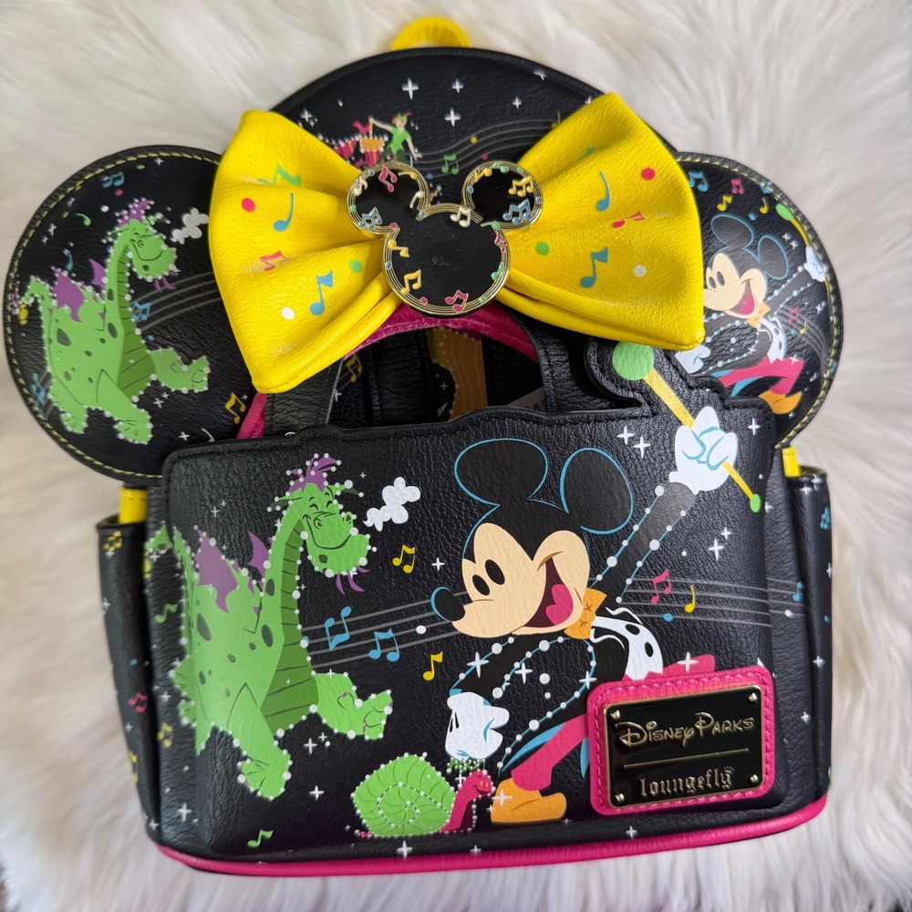 NWT - Disney Parks Loungefly - Main Street Electrical Parade Backpack and Ears
